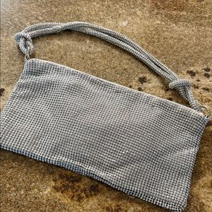 Chic Silver Wristlet Clutch